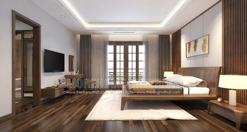 Với thiết kế độc đáo, thanh thoát mẫu giường ngủ hiện đại này mang lại cho không gian sự sang trọng, ấn tượng và cuốn hút cần thiết, tạo cảm giác thoải mái và thư giãn cho chủ nhân căn phòng sau một ngày dài mệt mỏi.