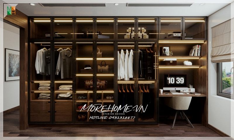 Nội thất phòng ngủ thiết kế với phong cách hiện đại bày trí sắp xếp phù hợp với không gian diện tích đem lại sự thoải mái dễ chịu khi sử dụng trong đời sống hằng ngày.